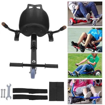 

2020 Three Wheel Go Kart Adjustable Hover Seat HoverKart For Swegway Hoverboard Accessories Electric Scooter For Adults Kids