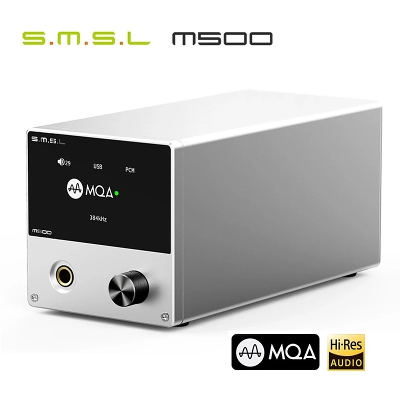 SMSL M500 MQA ES9038PRO ES9311 XMOS USB DAC XU-216 32 бит 768 кГц DSD512 Hi-Res аудио декодер усилитель для
