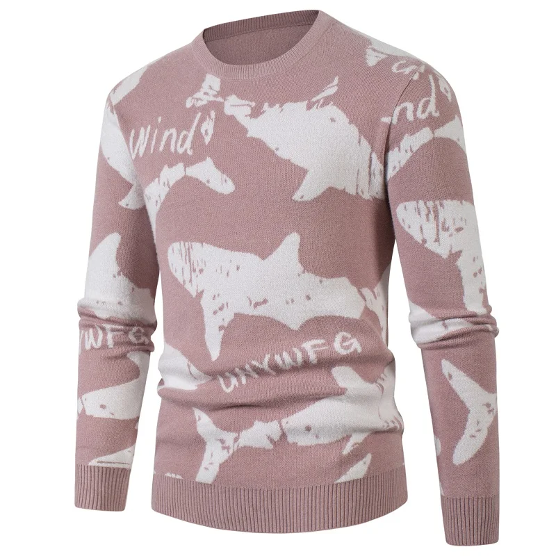 

Men Autumn New Casual Solid Thick wool Cotton Sweater Pullovers Men Outfit Fashion Slim Fit O-Neck pullover Sweater Men S-3XL