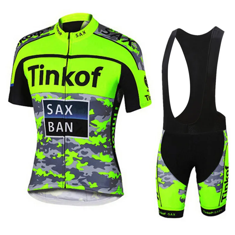 Tinkoff Велоспорт Джерси мужская стильная, с короткими рукавами Спортивная одежда для велоспорта открытый mtb ropa ciclismo велосипед - Цвет: Cycling set