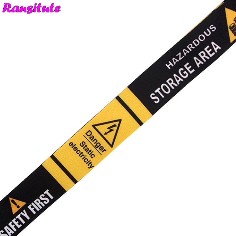 Ransitute R499 Предупреждение знак ключей ID карты тренажерный зал ремешки для мобильных телефонов USB держатель значка "сделай сам" для телефона повесить трос талреп