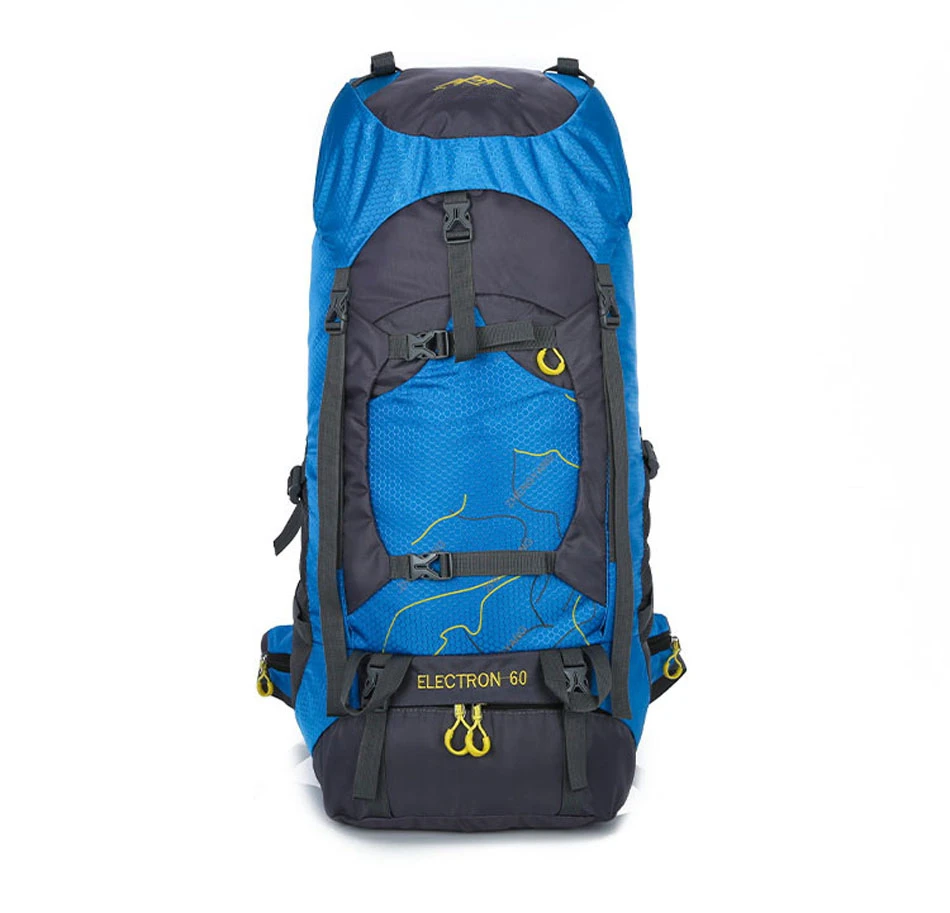 Hot 60L Outdoor Backpack Men Women Camping Hiking Sport Bag Waterproof Mountaining Trekking Climbing Cycling Travel Bag Rucksack