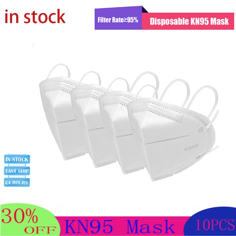 

30/50/100pcs KN95 N95 Mask Safety Face Mouth Mask KN95 Mask Anti PM2.5 Anti-Fog Dustproof Mask Feature As FFP3 FFP2 Kf94 Mask