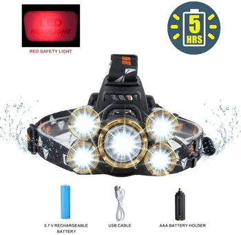 

2020Newest! LED Headlamp Flashlight, 3800 Lumen Brightest 4-Mode Headlight, Waterproof, Zoomable Headlamp For Adults