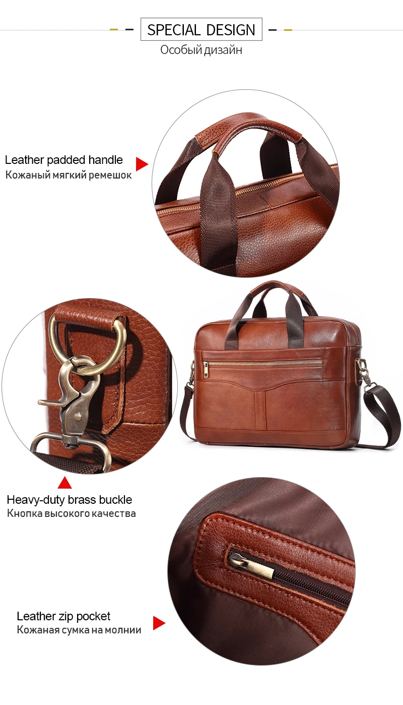 Мужская деловая сумка на плечо из натуральной кожи, офисные портфели a4, 14 дюймов, сумки-мессенджеры для ноутбуков, коричневые сумки, большая вместительность, винтажные
