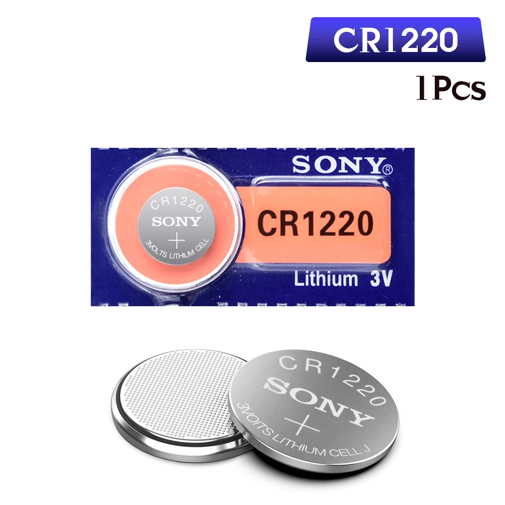 1 шт. для sony CR1220 CR 1220 литий-ионная батарея DL1220 BR1220 ECR1220 LM1220 L04 5012LC сменная Кнопка батарея для монет