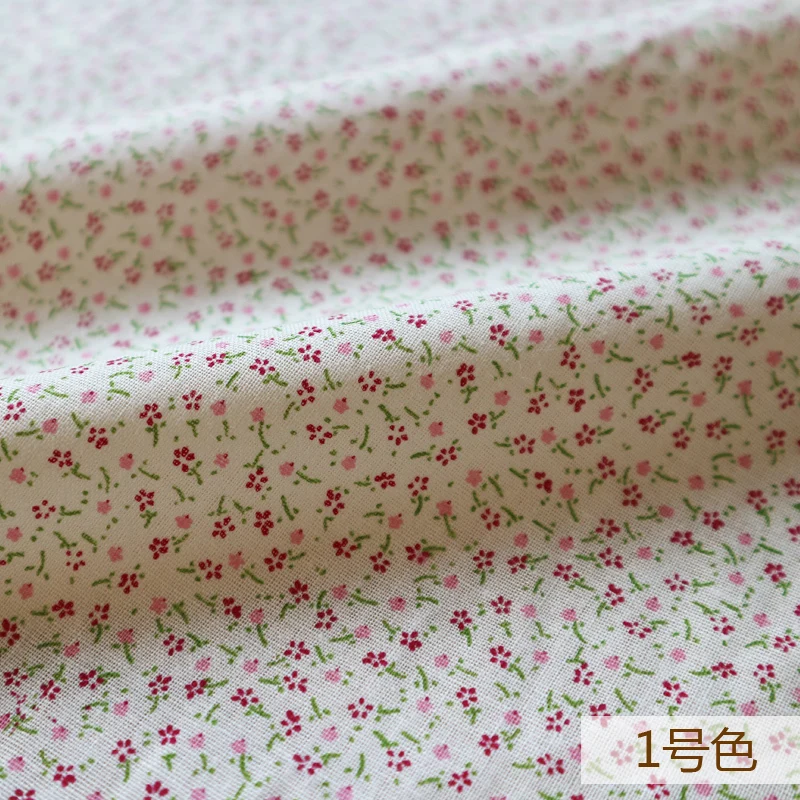 50x145 см печать свежий цветочный саржа хлопковая Лоскутная Ткань DIY шитье детская одежда ткань сделать постельные принадлежности одеяло для ребенка и ребенка