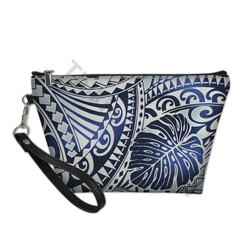 

Polynesian Pattern Cosmetic Bag Women Travel Makeup Case Necessaries Multi-function Girl Pouch Small Neceser Maquillaje