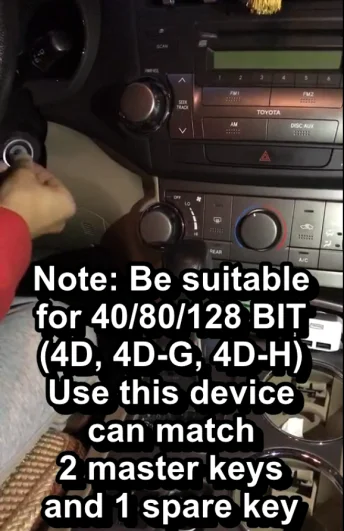 Новые TOYO ключ PRO OBD II для Toyota 40/80/128 бит(4D, 4D-G, 4D-H) всех ключей Lost(plug-and-play) использовать в качестве отдельного устройства