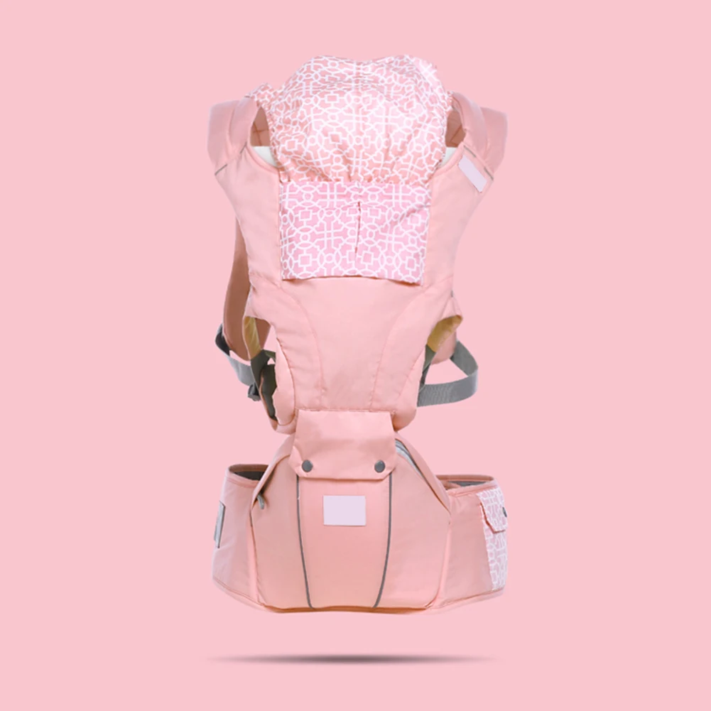 Pink Multifunctional Newborn Infant Baby Carrier Hip Seat Ergonomic Adjustable Wrap Sling Backpack Safe Eco-friendly Kid Seat Strap - Цвет: Pink