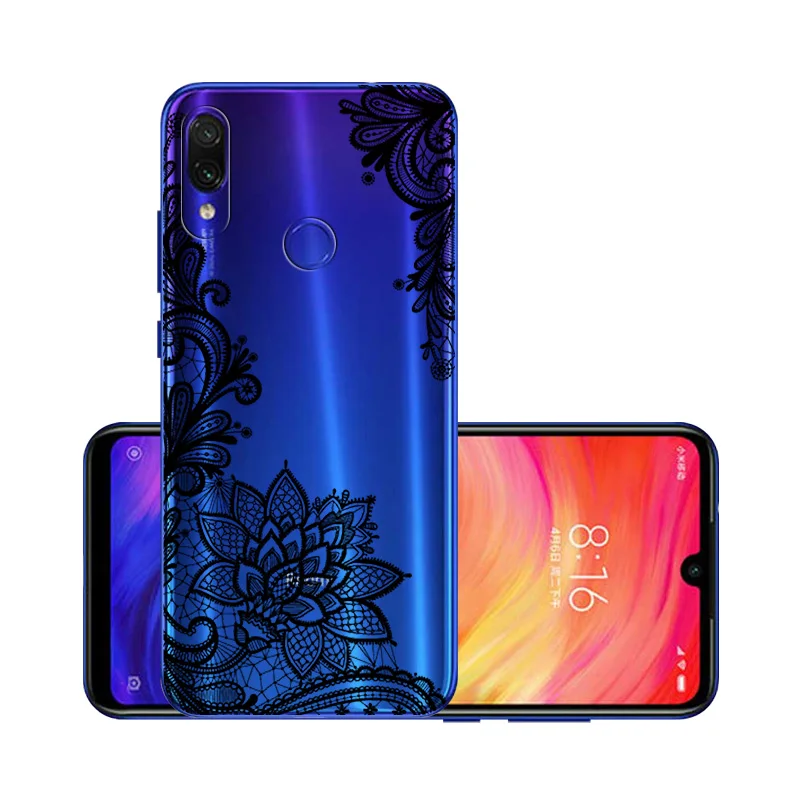 Для Xiaomi Redmi Note 7 5 Pro силиконовый прозрачный Футляр окрашенный для Xio mi Red mi 7 7A 6 6A mi A2 Lite 9T K20 чехлы чехол на ксиоми редми нот 7