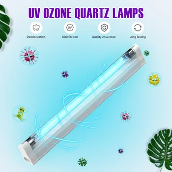 

8W 6W T5 UVC Germicidal Sterilizer EU Plug Kill Dust Light Tube Germicidal Ultraviolet Sterilizer Bulb For Bedroom/Hospital 220v