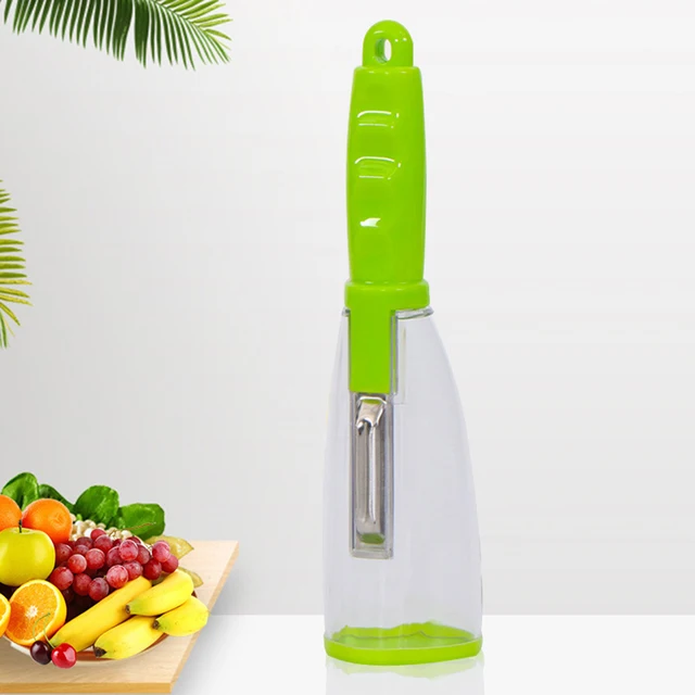 Stainless Steel Storage Peeler With Container For Fruits And Vegetable
