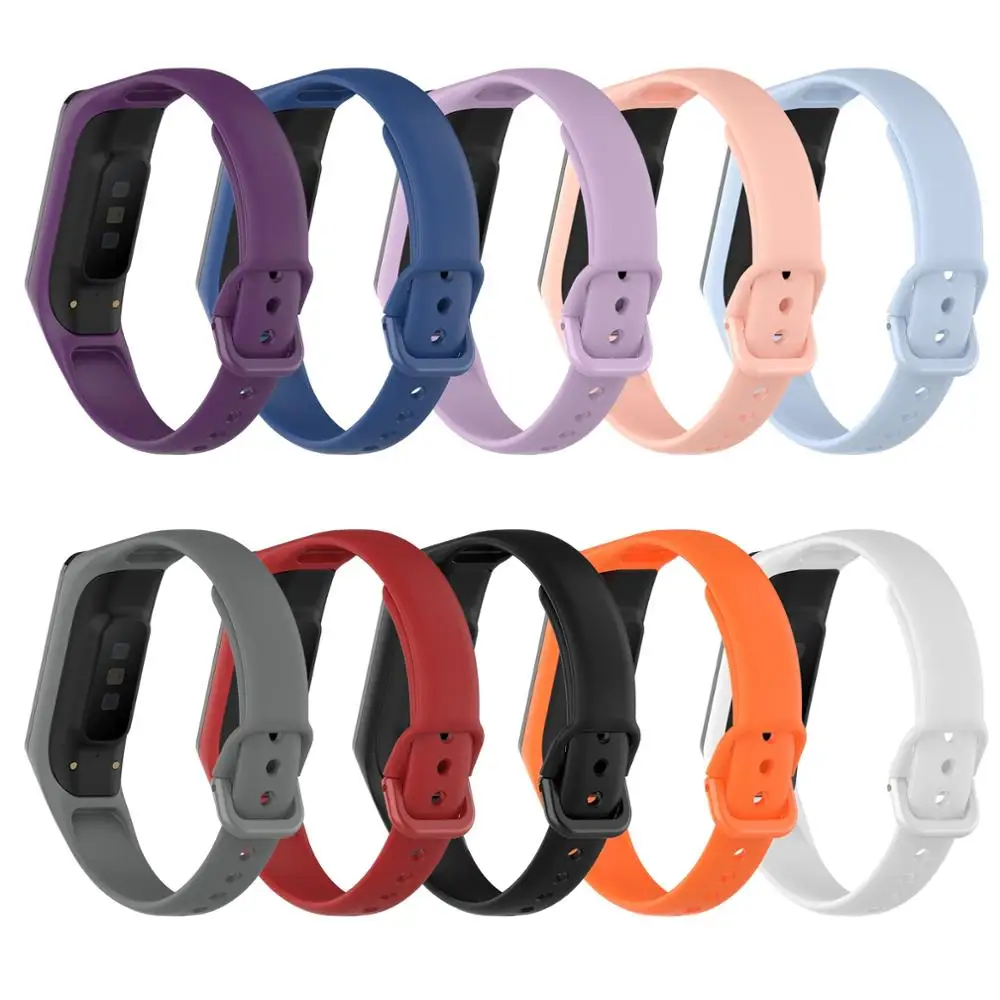 Silicone Sport Band Strap For Samsung Galaxy Fit 2 SM-R220 Watch Bracelet Replacement Watchband Correa For Samsung Galaxy Fit2