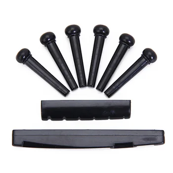 

Durable DIY 3R3L Semiclosed Guitar Tuning Pegs Machine Heads with Nut Saddle Bridge Pins Set