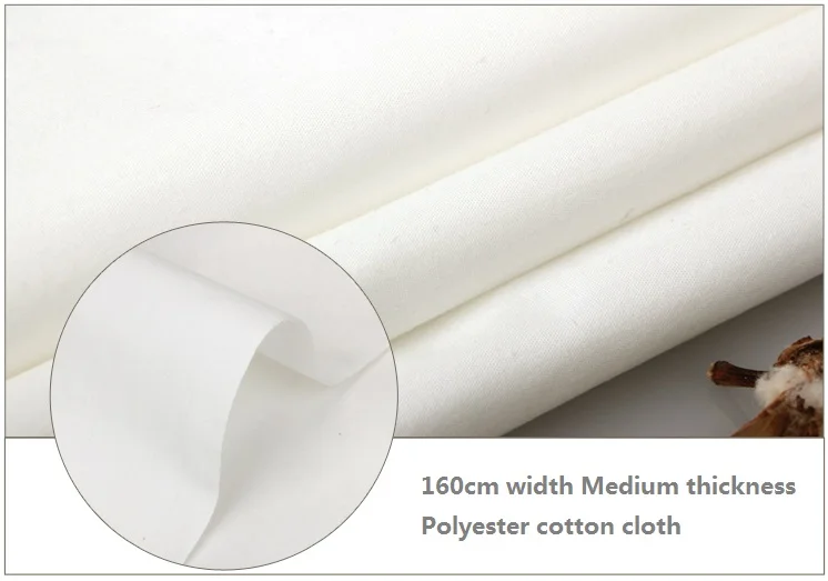 Серая ткань белый натуральный цвет хлопок тканевый галстук окрашивание эмбриона ткань для одежды DIY шитье matiral - Цвет: 160cm width Medium