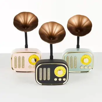 

Vintage Bluetooth Speaker Mini Gramophone Wireless Bluetooth Stereo Sound Music Speaker Sound Box блютуз колонка сабвуфер