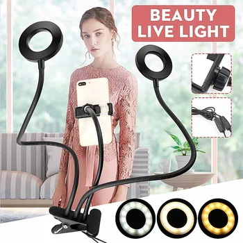 

Ring Light with Stand - Rovtop LED Camera Selfie Light Ring for iPhone Tripod and Phone Holder for Video Photography