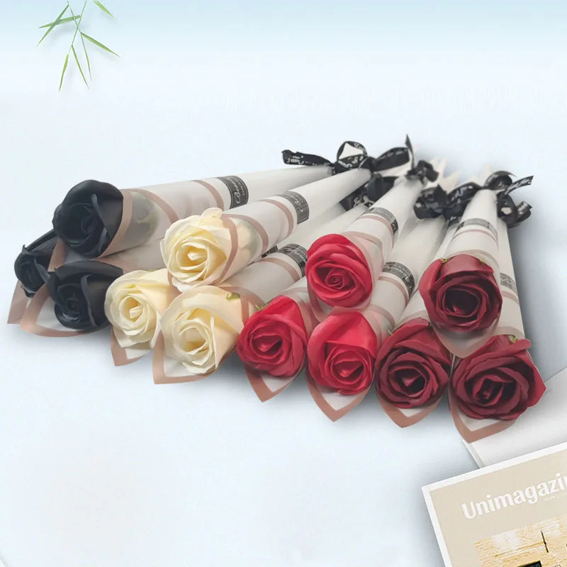 Sabonete criativo de flores com rosas, 50