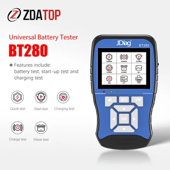 

JDiag BT280 Universal Battery tester for cars trucks boats motorcycle etc professional battery analyzer