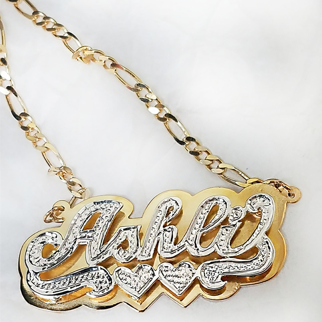 Nameplate Necklace 3D Custom Name Necklace | Jewelry Addicts
