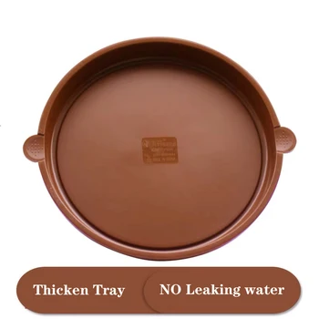 

Meshpot Round Tray for Succulent Flower Pot Garden Saucer Food Standard Material in 2 ,3.2 ,4.3, 6, 7 Inches Tasteless