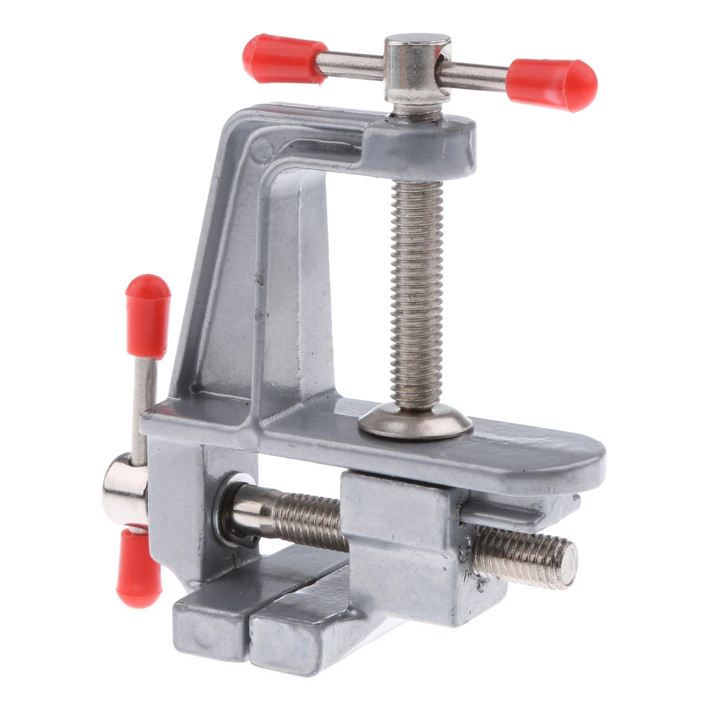 3.5'' Mini Aluminum Alloy Table Vise Metal Vice Clamp Clip Tool DIY for Crafts, Arts, Detailing, Woodworking, Workbench