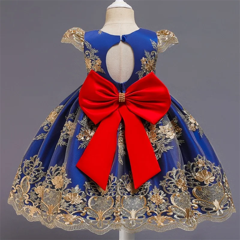 Детские платья с цветами для девочек, роскошное праздничное платье принцессы для дня рождения, рождественское платье для детей возрастом от 4 до 10 лет, детская одежда, vestidos