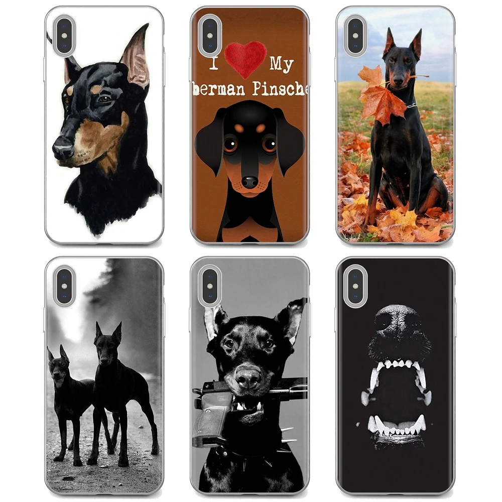 Силиконовый чехол DOBERMAN для iPhone iPod Touch 11 12 Pro 4 4S 5 5S SE 5C 6 6S 7 8 X XR XS Plus Max 2020 | Мобильные