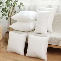 Home Hotel Pillow Inner Filling Cotton-padded White Headboard Cushion Core Non-woven With Woolen Cloth 30x30/35x35/40x40/45x45cm 2