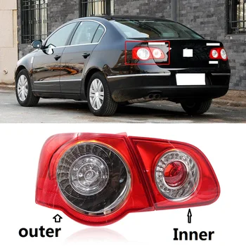 

CAPQX 1pcs For Volkswagen Magotan B6 2007-2011 Rear Bumper tail light Brake light warning Parking stop lamp Taillight Taillamp