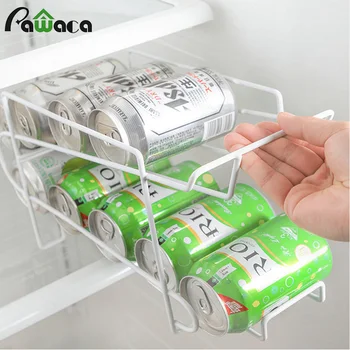 

Cans Storage Racks Beverage Soda Coke Beer Can Dispenser Refrigerator Fresh Drink Storage Holder Kitchen Organizer Tools