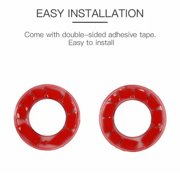 

Accessory Lamp Cover Trim Decoration New For Dodge Challenger 14-19 Red