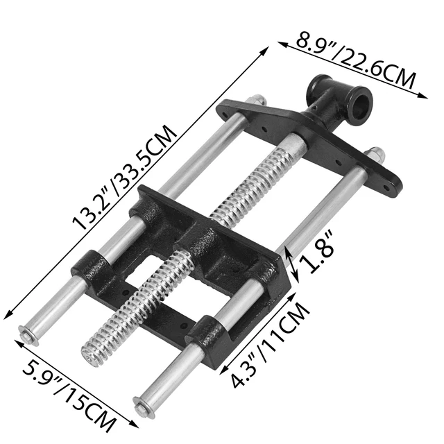 VEVOR 7in 9in 10.5in Woodworking Vise Fixed Repair Vice Tool Heavy Duty Bench Clamp Cast Iron