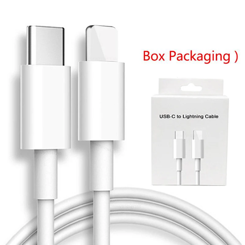 android phone charger USB C Charger 2M Cable 20W PD Fast Charging Data Cable Cord Typc-C Usb-C To Ios For IPhone 13 12 Pro Xs Max SE 8 Plus iPad Wire iphone hdmi to tv Cables