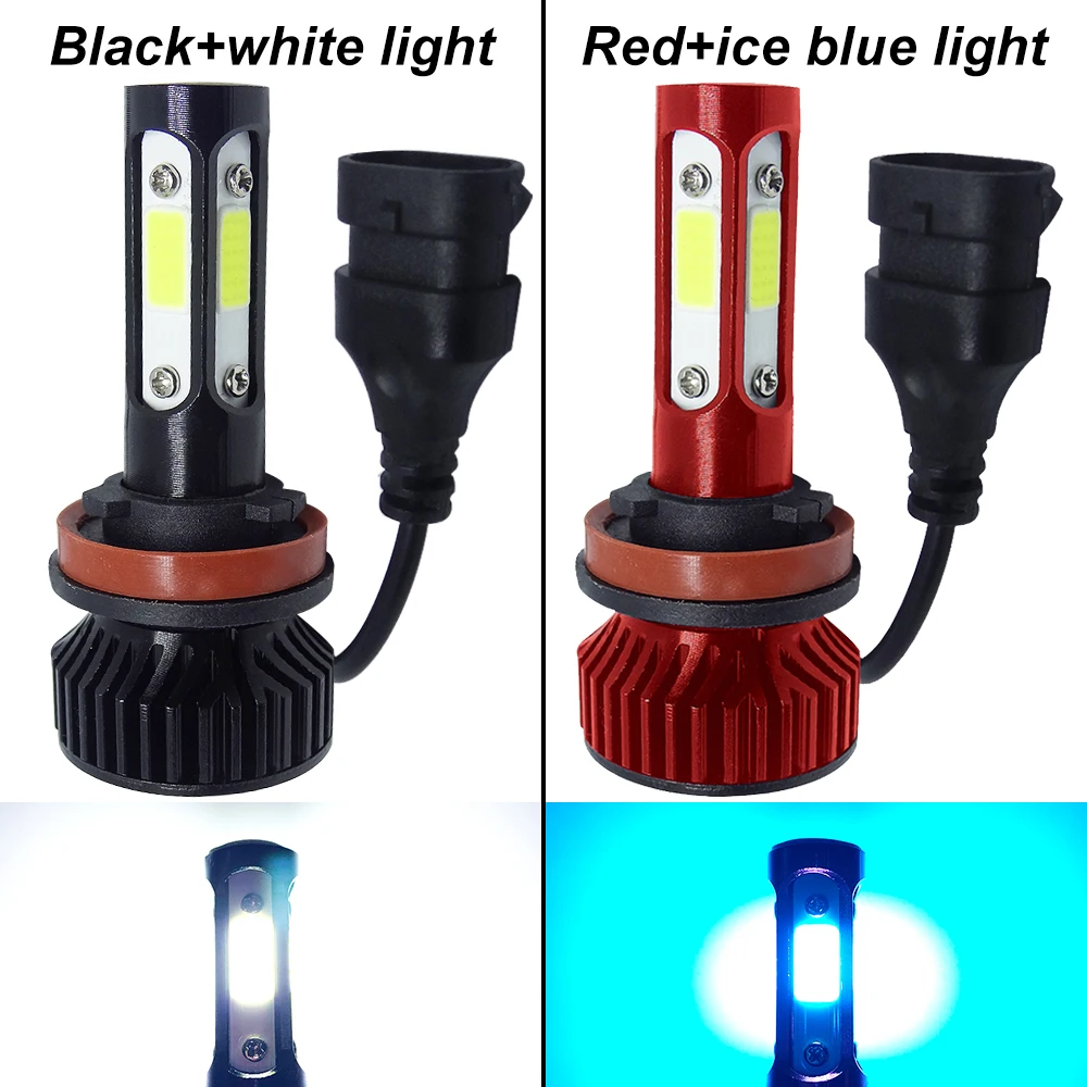 ASLENT H11 H8 H7 Led 12V Hb3 Hb4 Headlights Lamps 10000Lm H9 9005 9006 Led  Car Light Bulbs Turbo Csp 6500K 8000K White Ice Blue