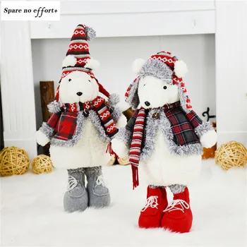 

Christmas Mouse Doll Standing Large Figure Christmas Decorations for Home Xmas Gift for Kids Friends Lovers Adornos De Navidad
