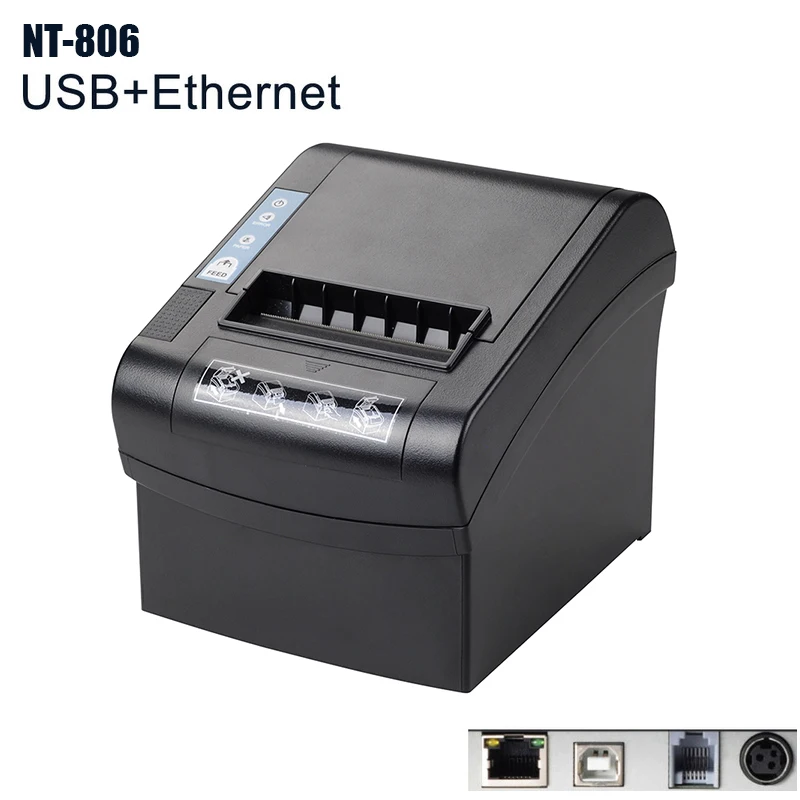 NT-806 USB NT-806 80 мм Термопринтер автоматический резак ресторан кухня POS принтер USB+ Серийный+ Ethernet Wifi Bluetooth NETUM - Цвет: NT-806 USB