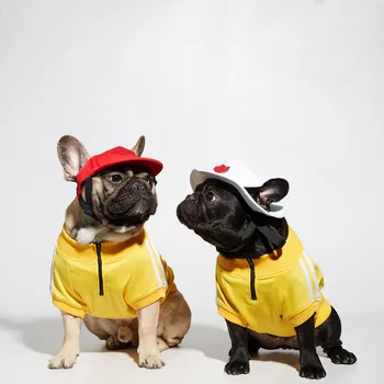 

French Bulldog Pug Jersey Sweater Dog Hoodie Jacket Clothes Pet Winter Warm Apparel Small Medium Dogs Teddy Dropshipping TPC01