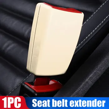 

Vehemo 1pc Adjustable Extender Belt Auto Stopper Extension Buckle Pregnant Seatbelt Car Seat Belt Cover Socket Vehicle