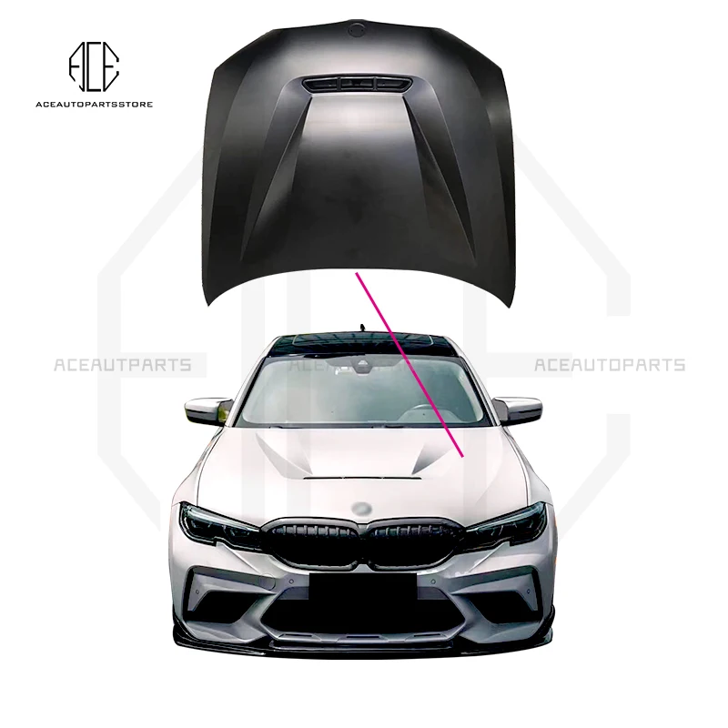 

Iron Front Engine Hood Bonnet Cover For BMW 3 Series G20 G28 2019 2020 M340i 330i 330e 320i 328i Car Engine Hood Cover