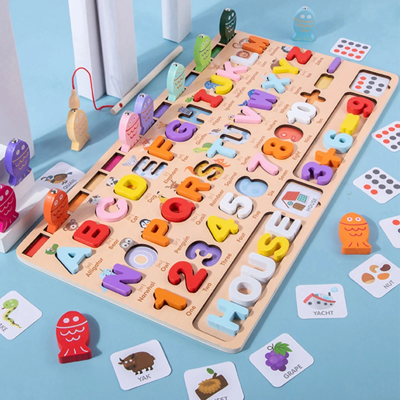 tank drempel Giftig Montessori Baby Drukke Board Matching Games Puzzel Speelgoed Educatief  Houten Digitale Rekenkunde Alfabet Spelling Vissen Spelletjes  Speelgoed|Rekenspeelgoed| - AliExpress