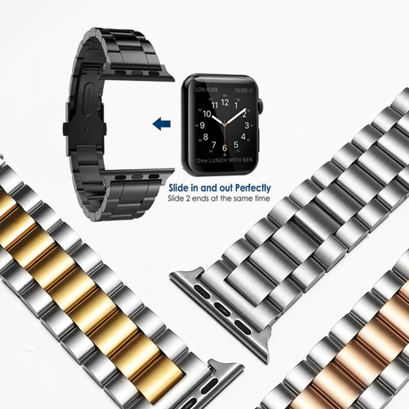 Ремешок для часов iphone 44 мм 42 мм 40 мм 38 мм металлический ремешок для apple watch серия 4 3 2 1 24 мм apple watch браслет для iwatch аксессуары