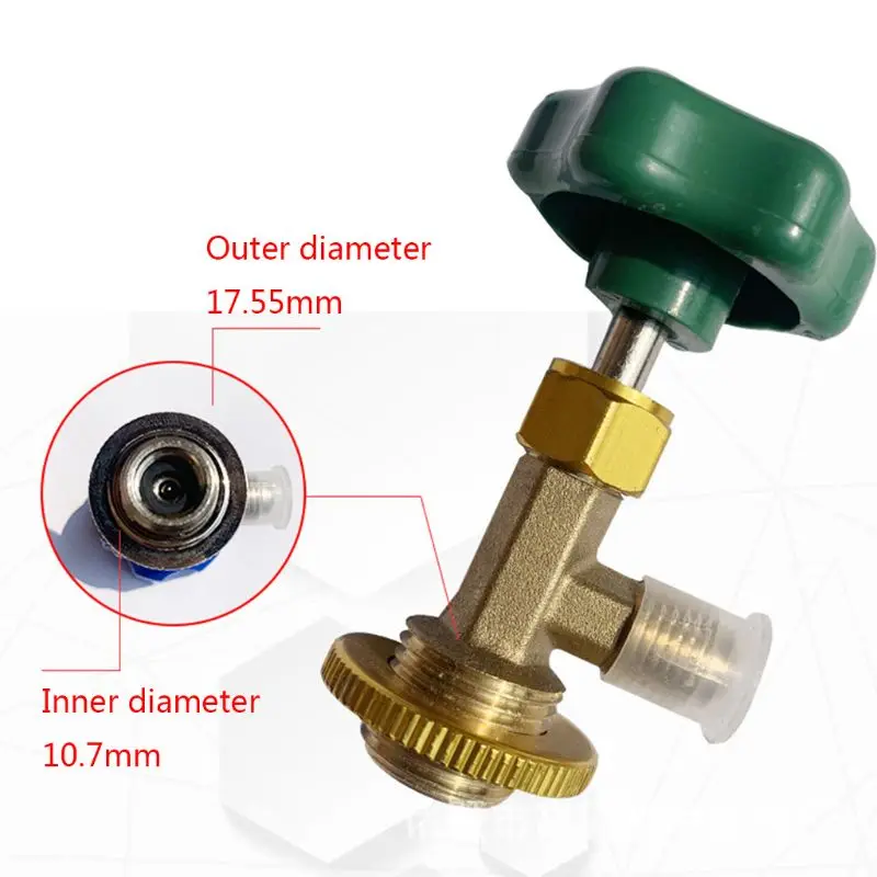 Автомобильный холодильник 1/4 SAE Авто AC Can кран-букса открывалка для бутылок Для R134a газ низкого давления хладагент кондиционер
