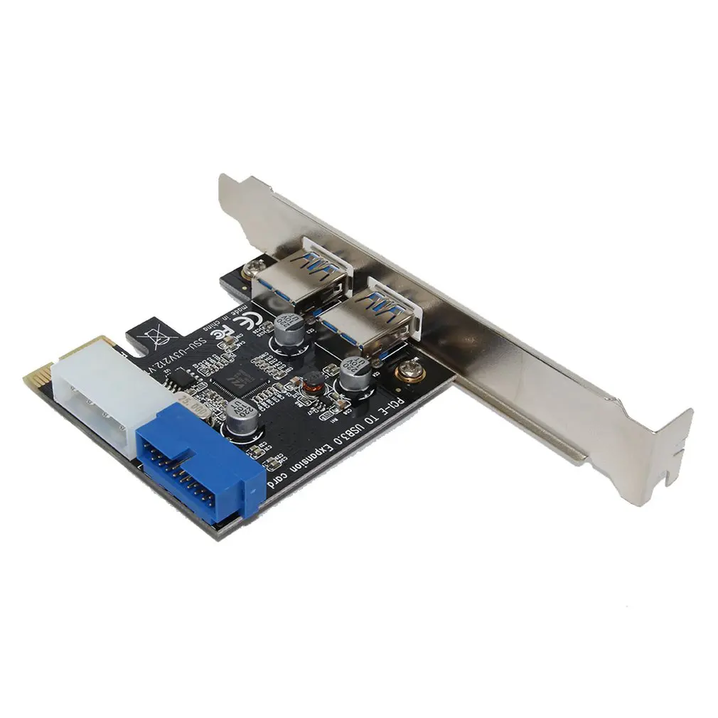 1 шт. компьютер офисный компоненты Ssu Настольный Usb3.0 плата расширения Pci-E к Usb3.0 с фронтальным 20Pin интерфейсом Usb3.0 адаптер