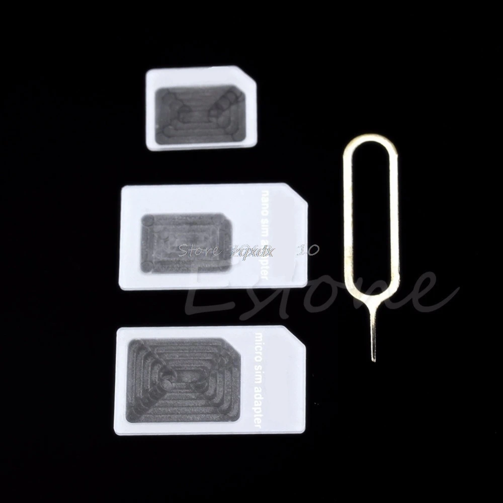 

Nano Sim Card to Micro Sim Card Standard Sim Card Adapter Adaptor Converter JUL02 Drop ship