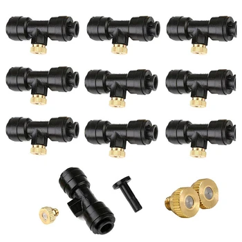 

21Pcs Misting Nozzles Kit Fog Nozzles for Patio Misting System Outdoor Cooling System Garden Water Mister