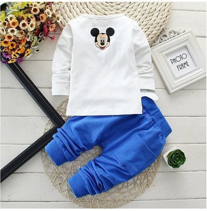 Комплекты одежды для детей, зимняя хлопковая детская одежда С Рисунком Слона для маленьких мальчиков и девочек, футболка+ штаны, костюм