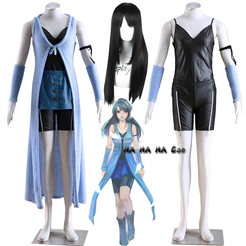 

Final Fantasy Series Rinoa Heartilly Daily Dress Cosplay Costume Adult Anime Clothes Full Set-in Custom-mde Halloween And Wig
