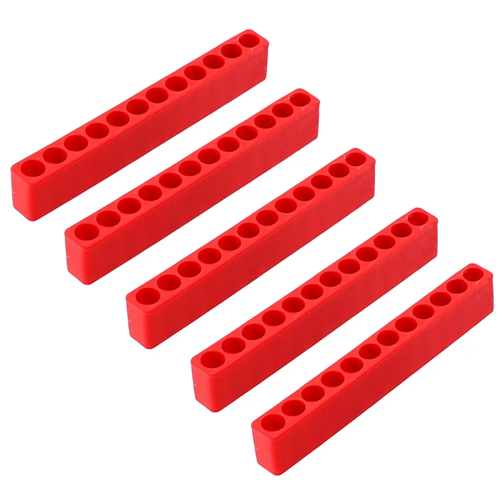 

5Pcs Screw Bits Tool Box Multipurpose Screwdriver Storage Deck Accessories Hex Shank Portable Case Organizer Durable Practical